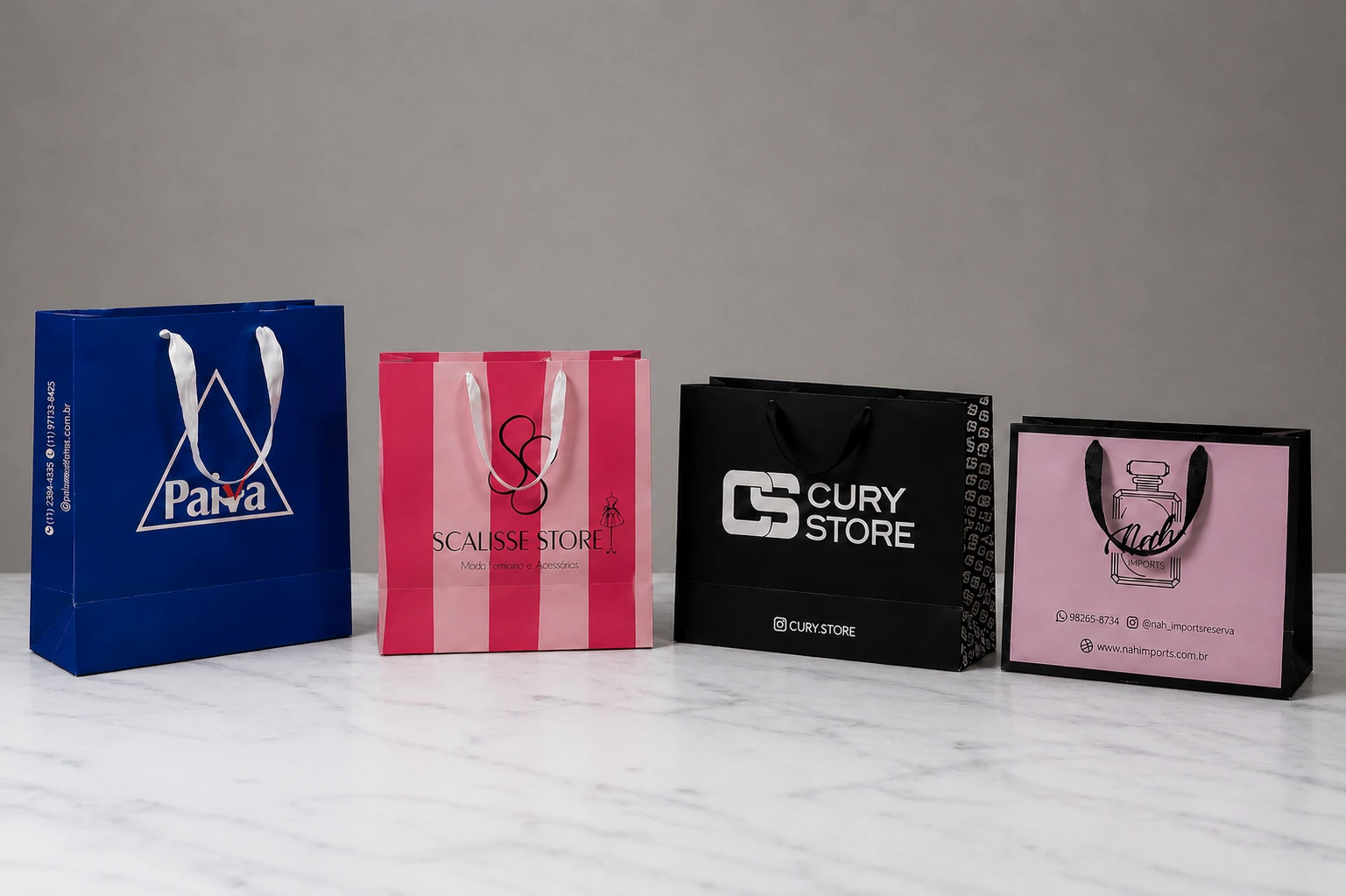 Sacolas linha premium variadas